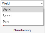 The ribbon showing three modes: Weld, Spool, and Part