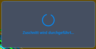 Meldungsfeld, dass keine Clipping-Box definiert ist