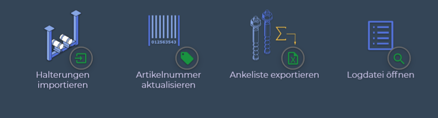 Connections Oberfläche mit hervorgehobener Ansicht