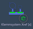 SuCri-Funktion Klemmsystem Xref [x] in der Registerkarte SuCri, Modul 2, Turbowerkzeuge
