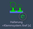 SuCri-Funktion Halterung + Klemmsystem Xref [x] in der Registerkarte SuCri, Modul 2, Turbowerkzeuge