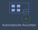 Aufruf der SuCri-Funktion Automatische Ansichten im Menueband SuCri-Funktion Automatische Ansichten in der Registerkarte SuCri, Modul 4, Zeichnungen