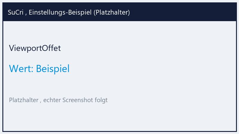 ViewportOffet: Wert Beispiel (Platzhalter)