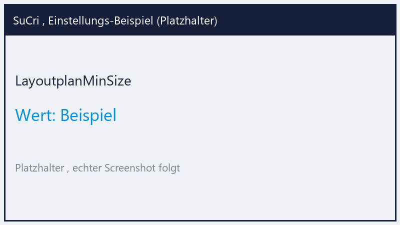 LayoutplanMinSize: Value Beispiel (Platzhalter)