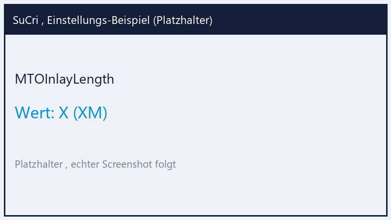 MTOInlayLength: Value X (Platzhalter)