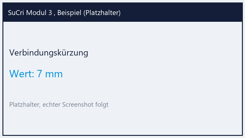 Verbindungskürzung, Wert 7 mm (Platzhalter)