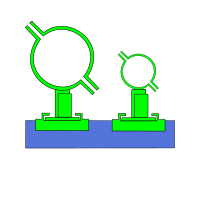 Icon of the Support + Clamping system button