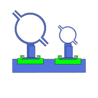 Symbol der Schaltfläche Klemmsystem Xref [x]